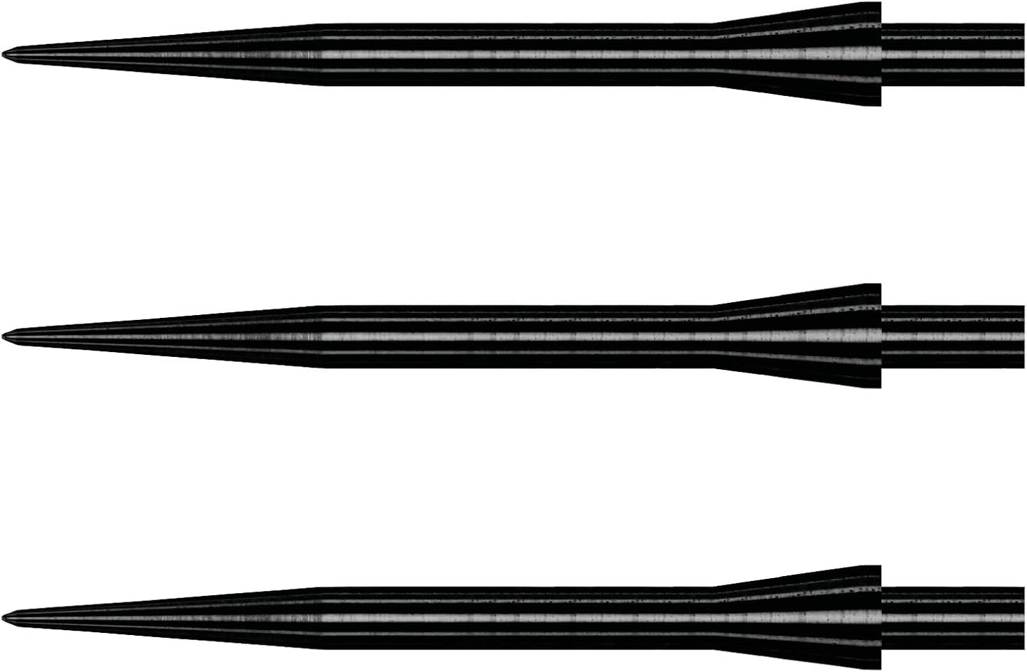 WINMAU Dart Points - Velocity Steel Tip Darts Points in Black - 32mm