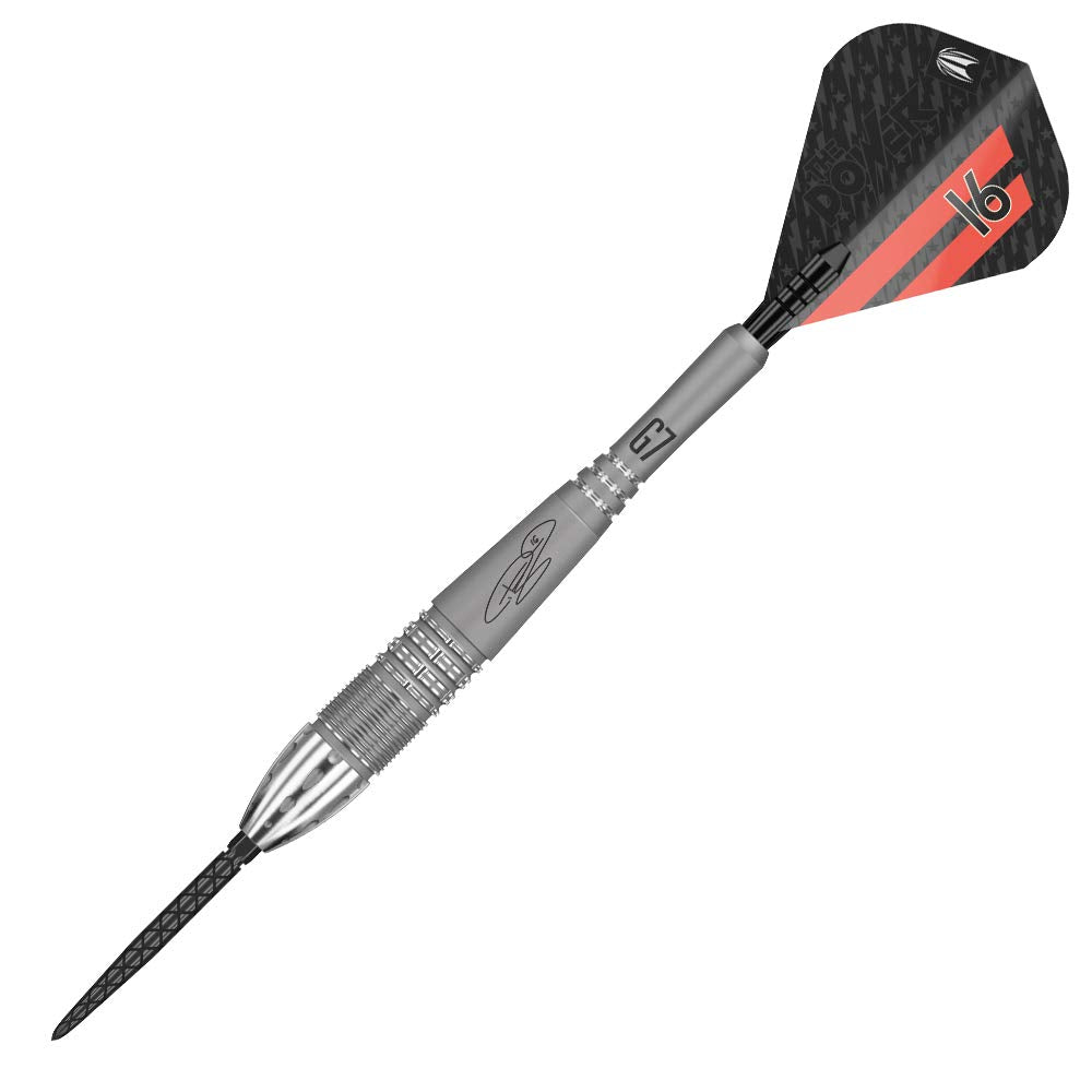 TARGET Darts Phil Taylor Power 9-Five Gen 7 | 95% Tungsten, Swiss Point Steel Tip Darts Set | Player-Edition Dart Set, Swiss Point Darts