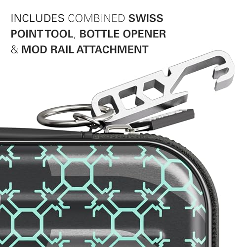 TARGET Darts Takoma Dart Case Wallet, Regular Size, Blue | Store 3 Fully Assembled Darts & Accessories | Dart Holder with Zip Lock Pouches, Store Flights, Shafts & Swiss Points