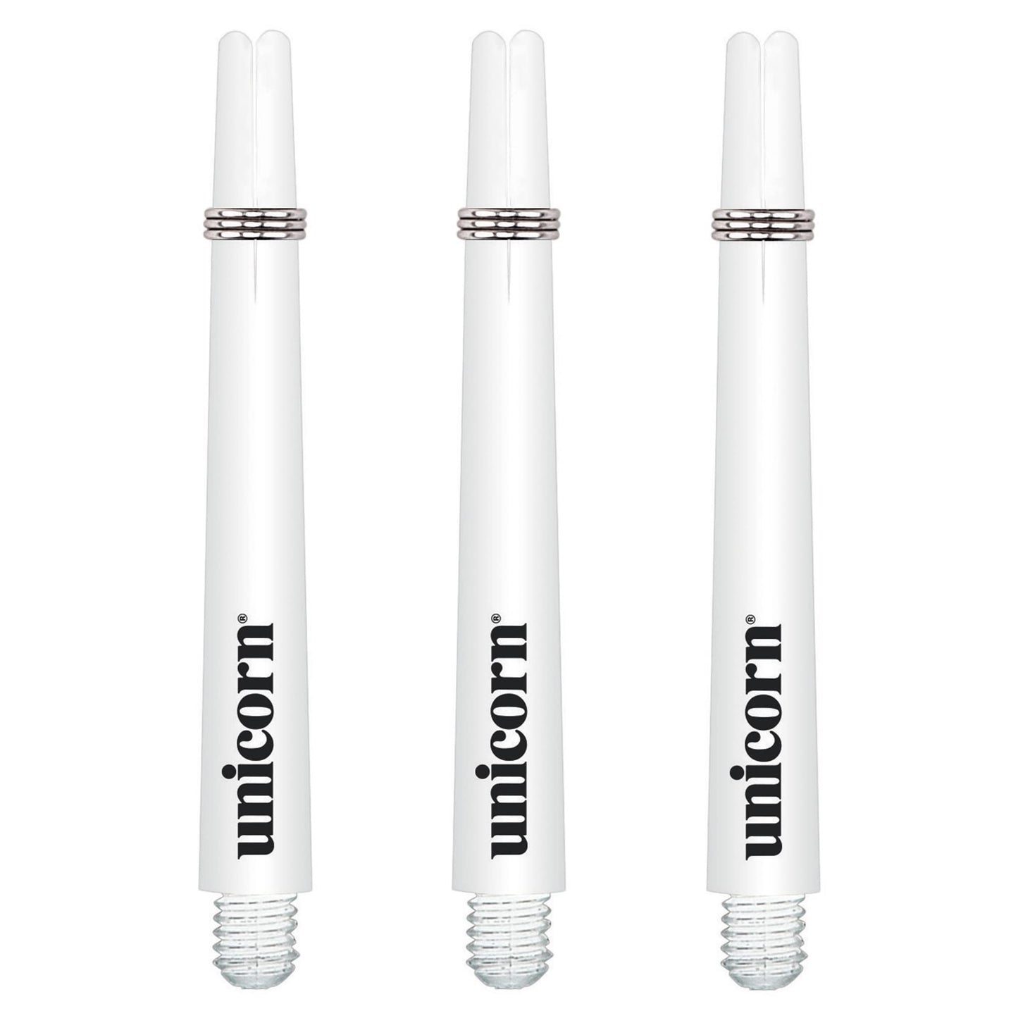Unicorn Dart Shafts | Gripper 3 Value Pack | Durable Nylon | White | 15 Stems | Medium 44.2 mm