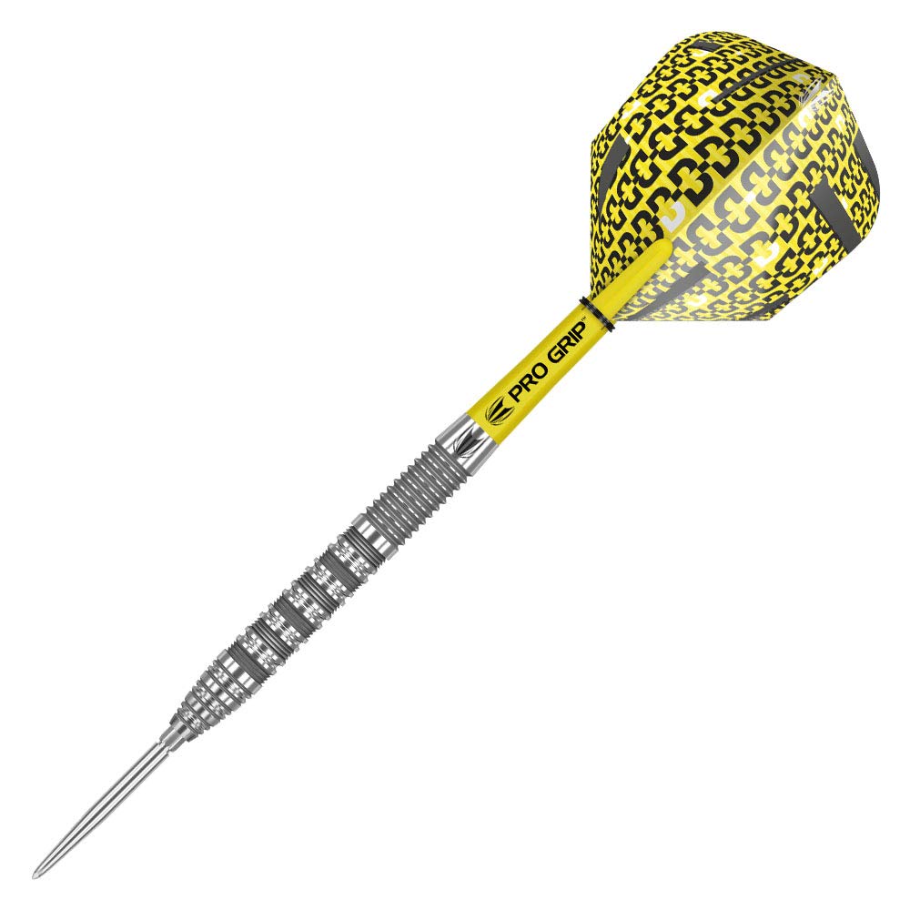 TARGET Darts Bolide 90% Tungsten Swiss Point Steel Tip Darts Set of 3 | Featuring Pro Grip Dart Stems, Number 6 Dart Flights, Swiss Points | Professional Darts