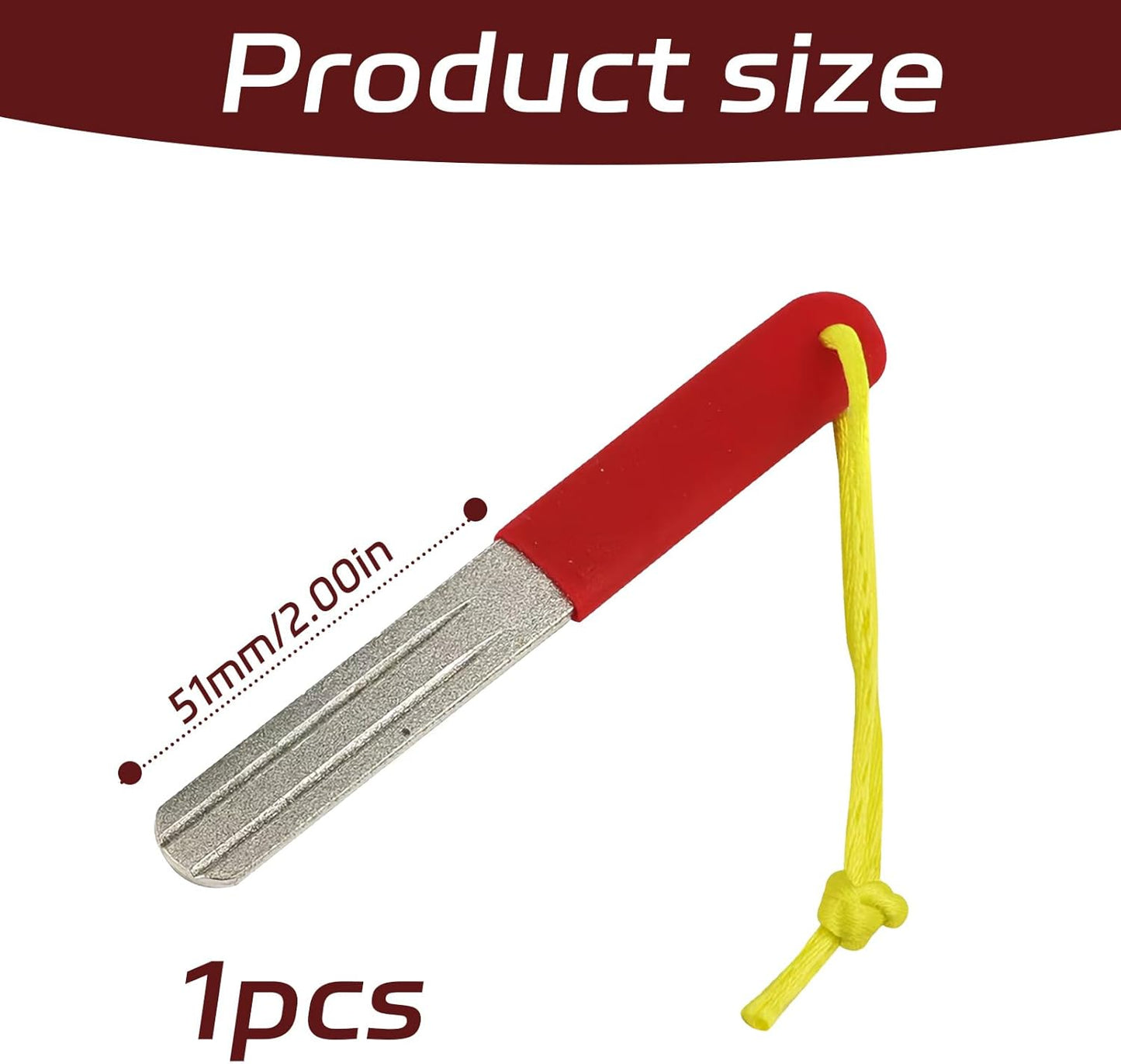 1 Pcs Dart Sharpener, Durable Darts Sharpener, Double-Sided Groove Sharpening Stone, Suitable for Darts and Fish Hooks and Knife Maintenance, Tools to Keep Knives and Needles Sharp