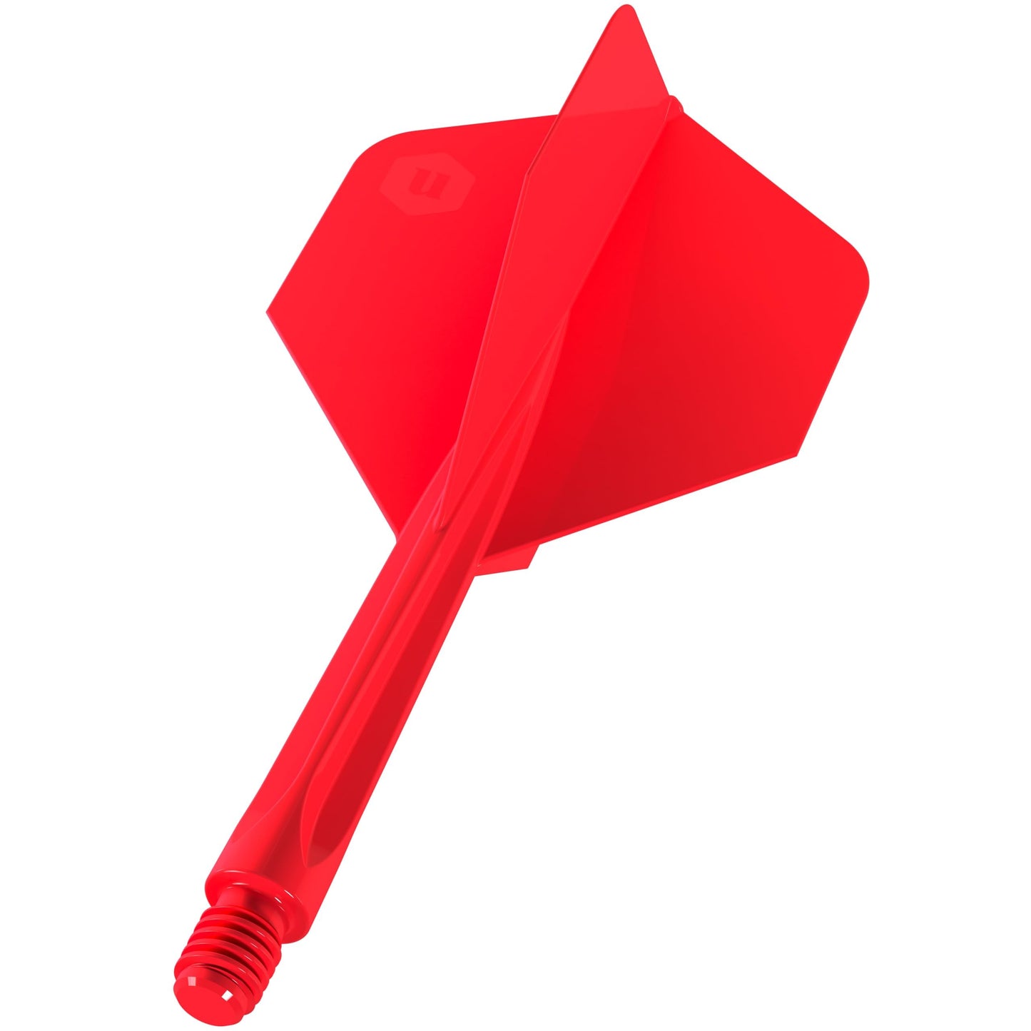 Unicorn Forge Integrated Dart Flights & Shafts | 1 Piece Construction for Perfect 90˚ Angle | Lightweight Tough Polymer | Standard Plus Shape & 2BA Thread | Medium Length Stem 26 mm |