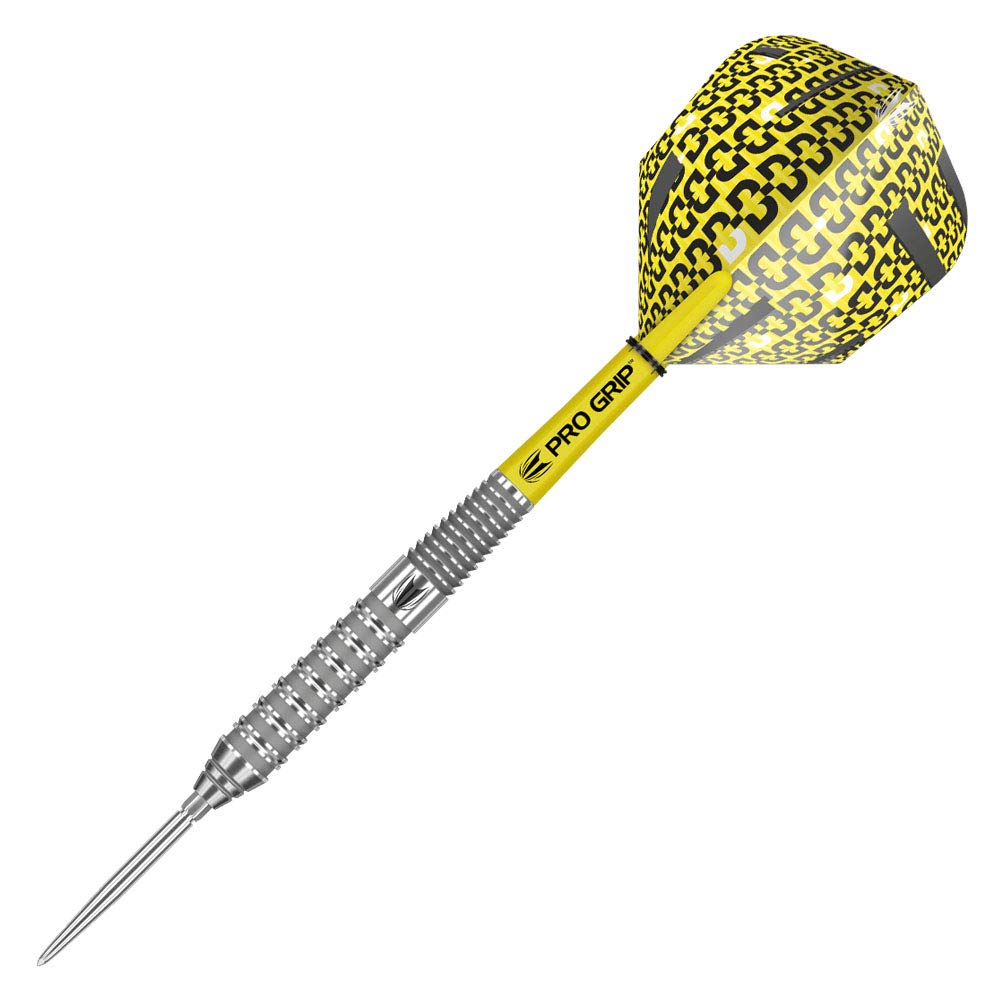 TARGET Darts Bolide 90% Tungsten Swiss Point Steel Tip Darts Set of 3 | Featuring Pro Grip Dart Stems, Number 6 Dart Flights, Swiss Points | Professional Darts
