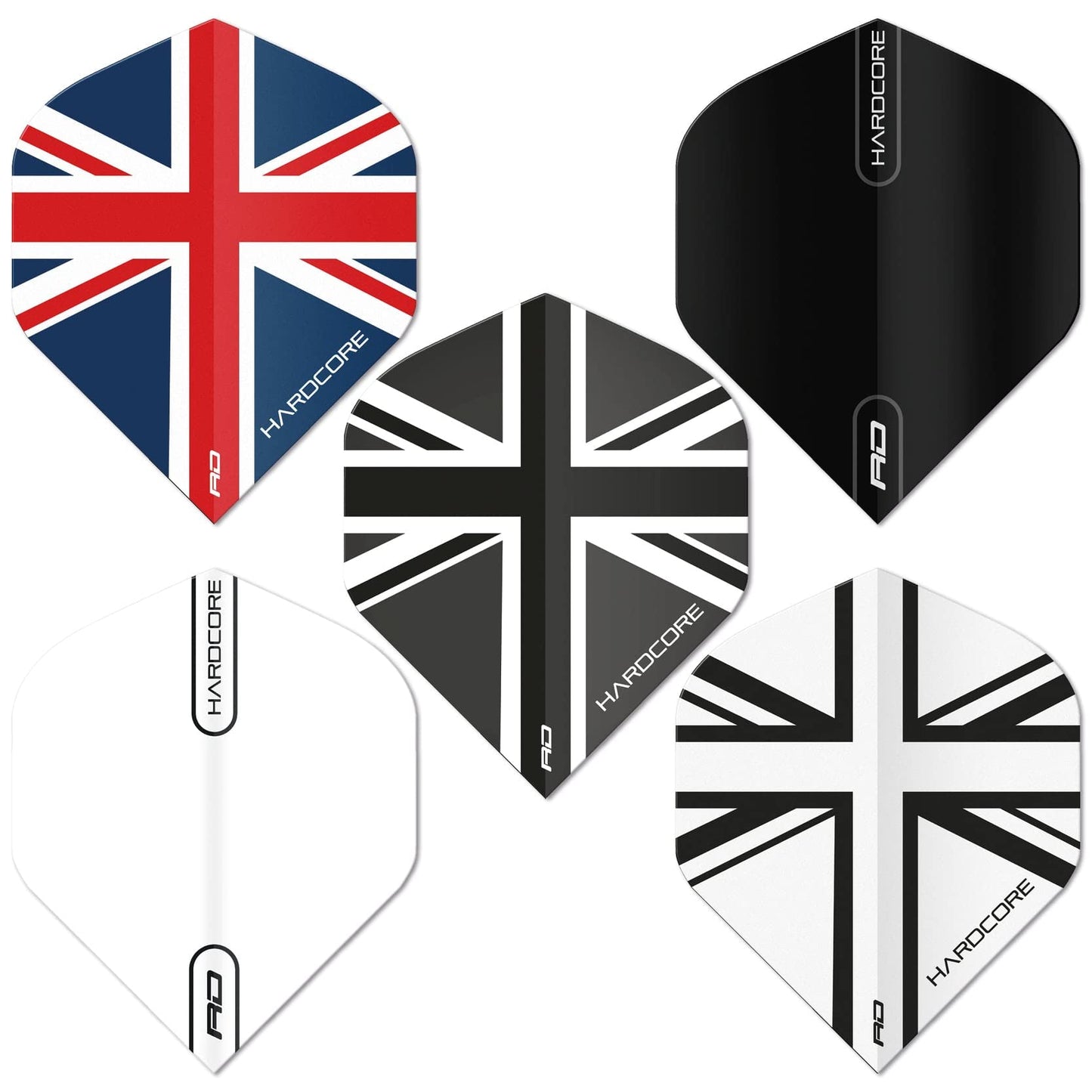 RED DRAGON Hardcore Selection Pack Extra Thick Standard Dart Flights