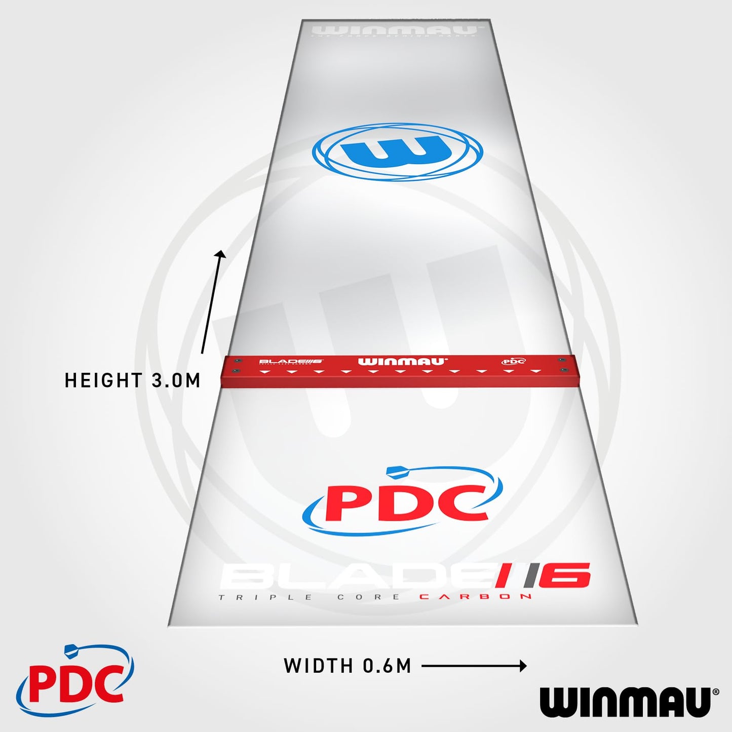 Winmau Darts Mats - with oche lines and protection for your floor
