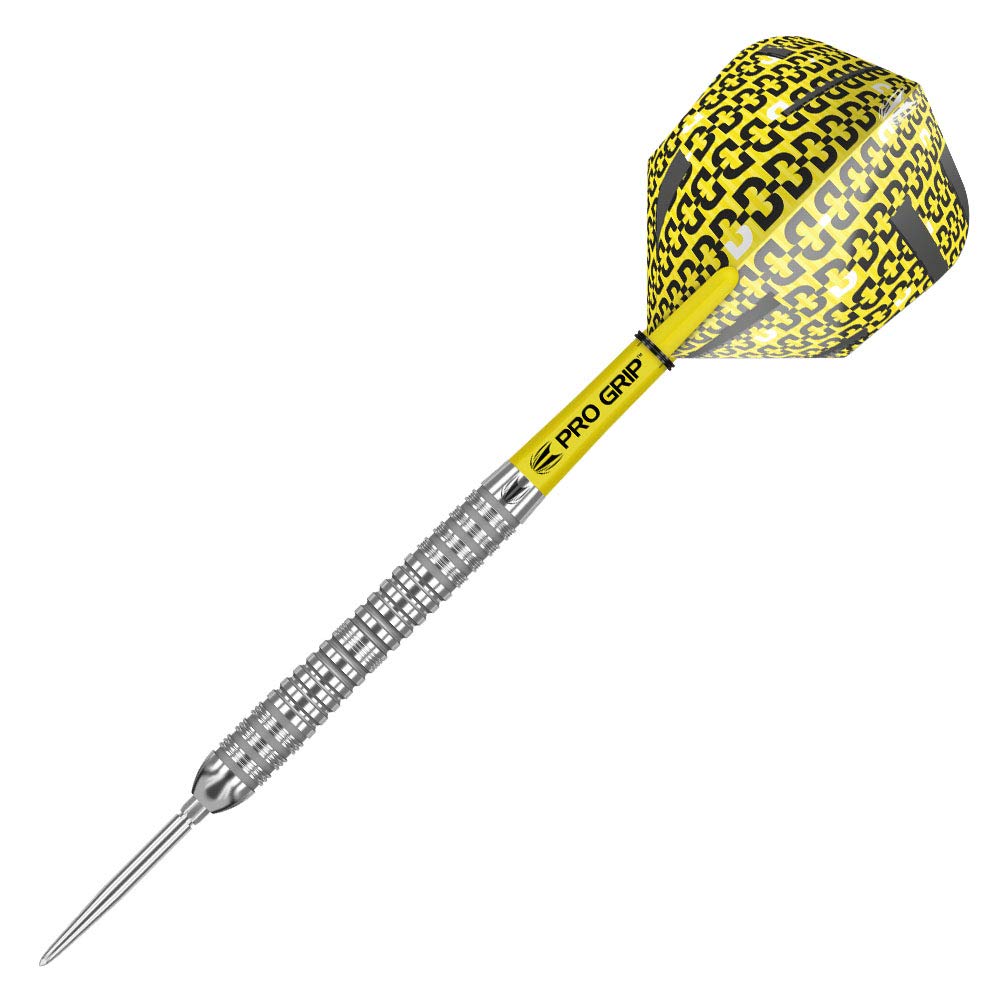 TARGET Darts Bolide 90% Tungsten Swiss Point Steel Tip Darts Set of 3 | Featuring Pro Grip Dart Stems, Number 6 Dart Flights, Swiss Points | Professional Darts