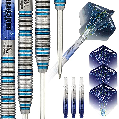 UNICORN Steel Tip Darts Set | Core XL T90 & T95 Series | 90% & 95% Tungsten Barrels with Colour Accents | 20g, 21g, 22g, 23g, 24g or 25g