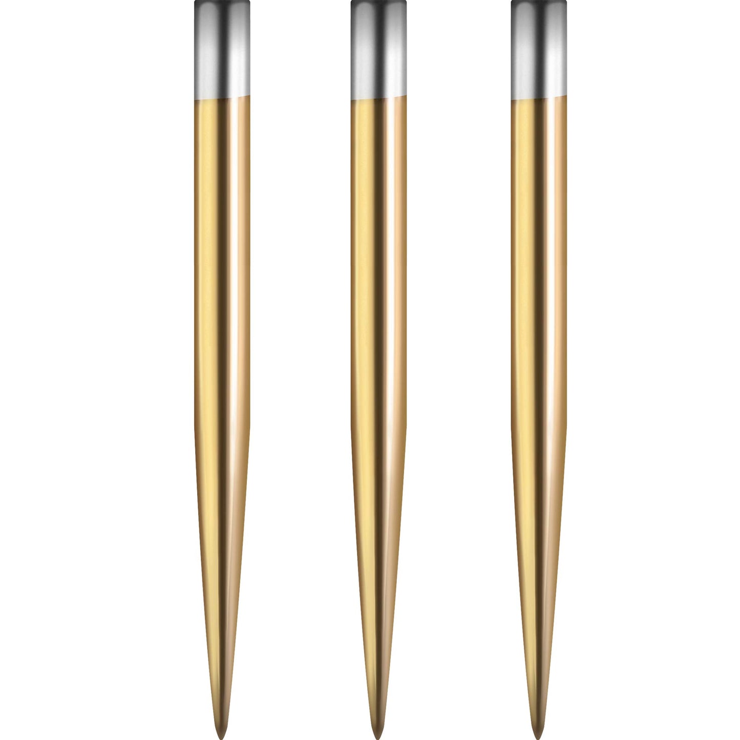 Mission Glide Standard and Personalised Dart Points | Gold Steel Tip Spare Point | Available in 30, 32, 34, 36, 38, 40