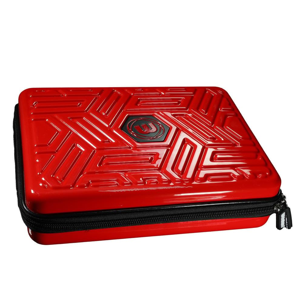 WINMAU Armor G2 Darts Wallet - Red Darts Case Holds Fully Assembled Darts and Accessories - Impact Proof, Ultra-Durable and Secure