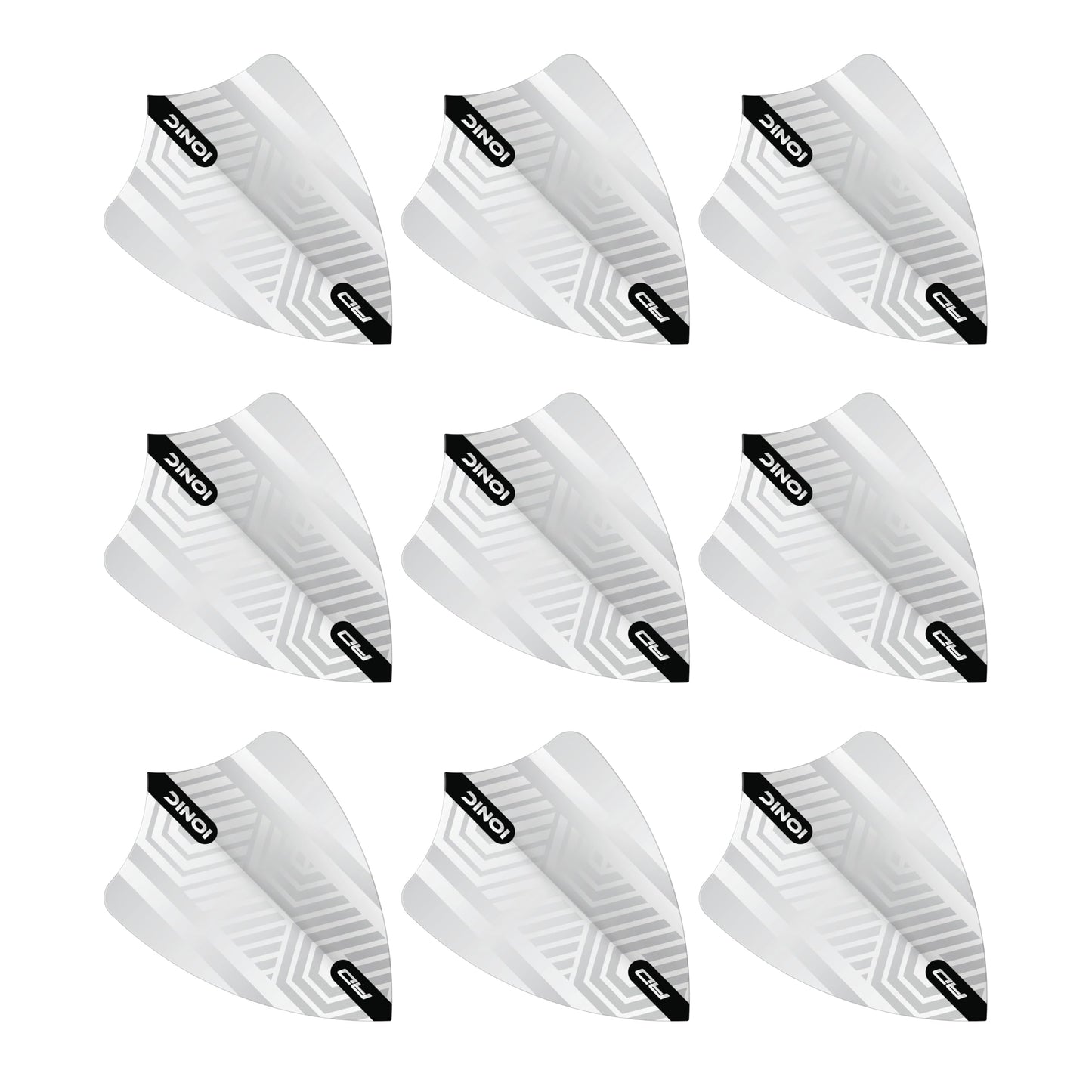 RED DRAGON Hardcore Freestyle Dart Flights- 3 Sets Per Pack (9 Dart Flights in total)