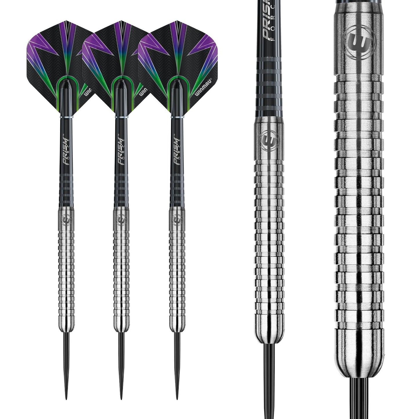 WINMAU Foxfire 25g Tungsten Darts with Prism Flights and Shafts (Stems)