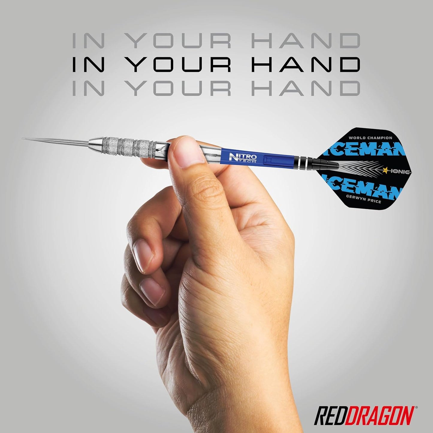 Gerwyn Price Iceman Element 24g Tungsten Darts Set with Flights and Stems