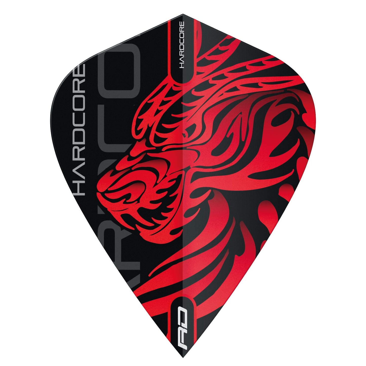 RED DRAGON Hardcore Players Dart Flights - 3 sets Per Pack (9 Dart Flights in total)