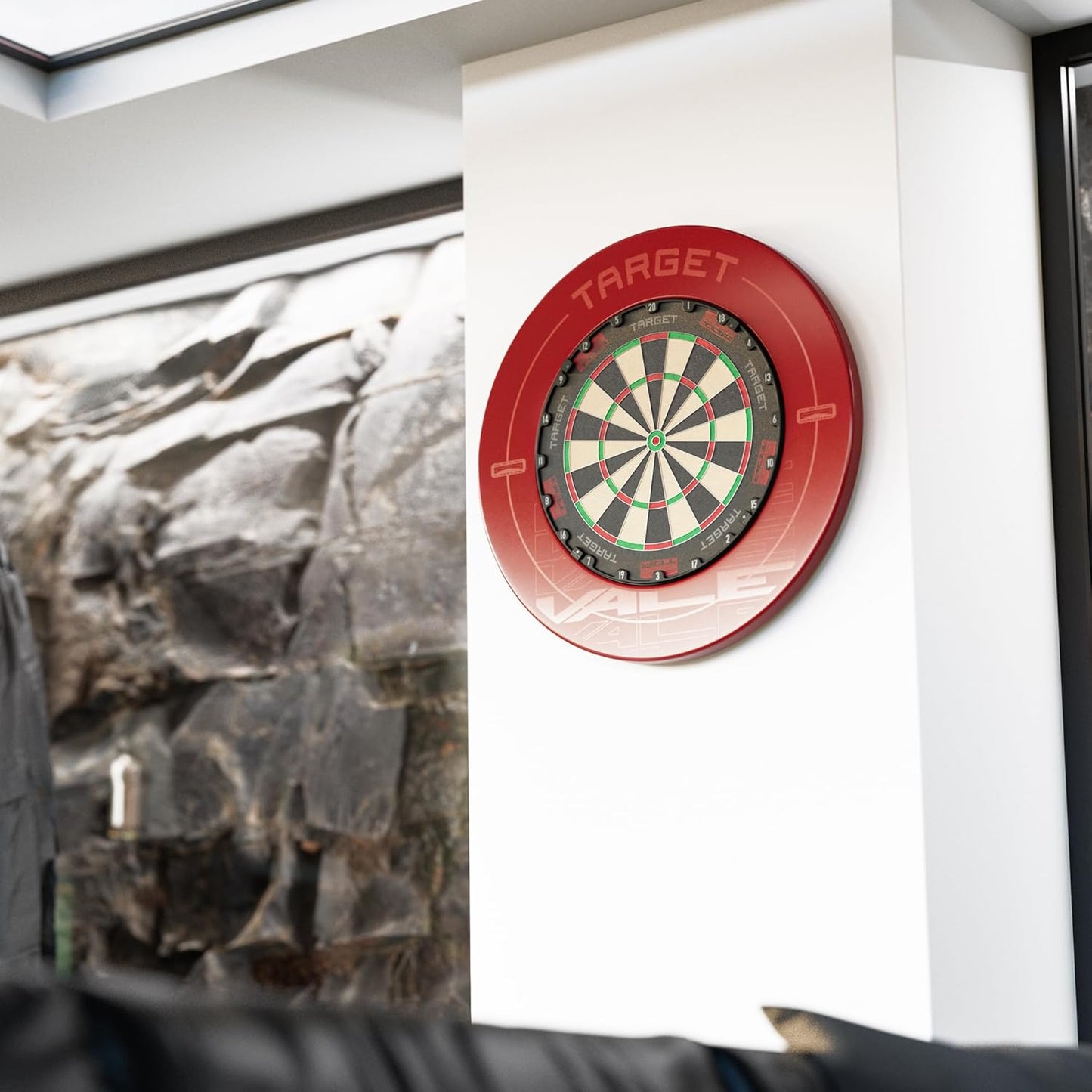 TARGET Darts TOR Dartboard, Steel Tip Dart Board | Competition Standard Steel Tip Dartboards with Fixing Kit, Modern Rotational Number Ring, Premium Madagascan Sisal, Stainless Steel Thin Wire System