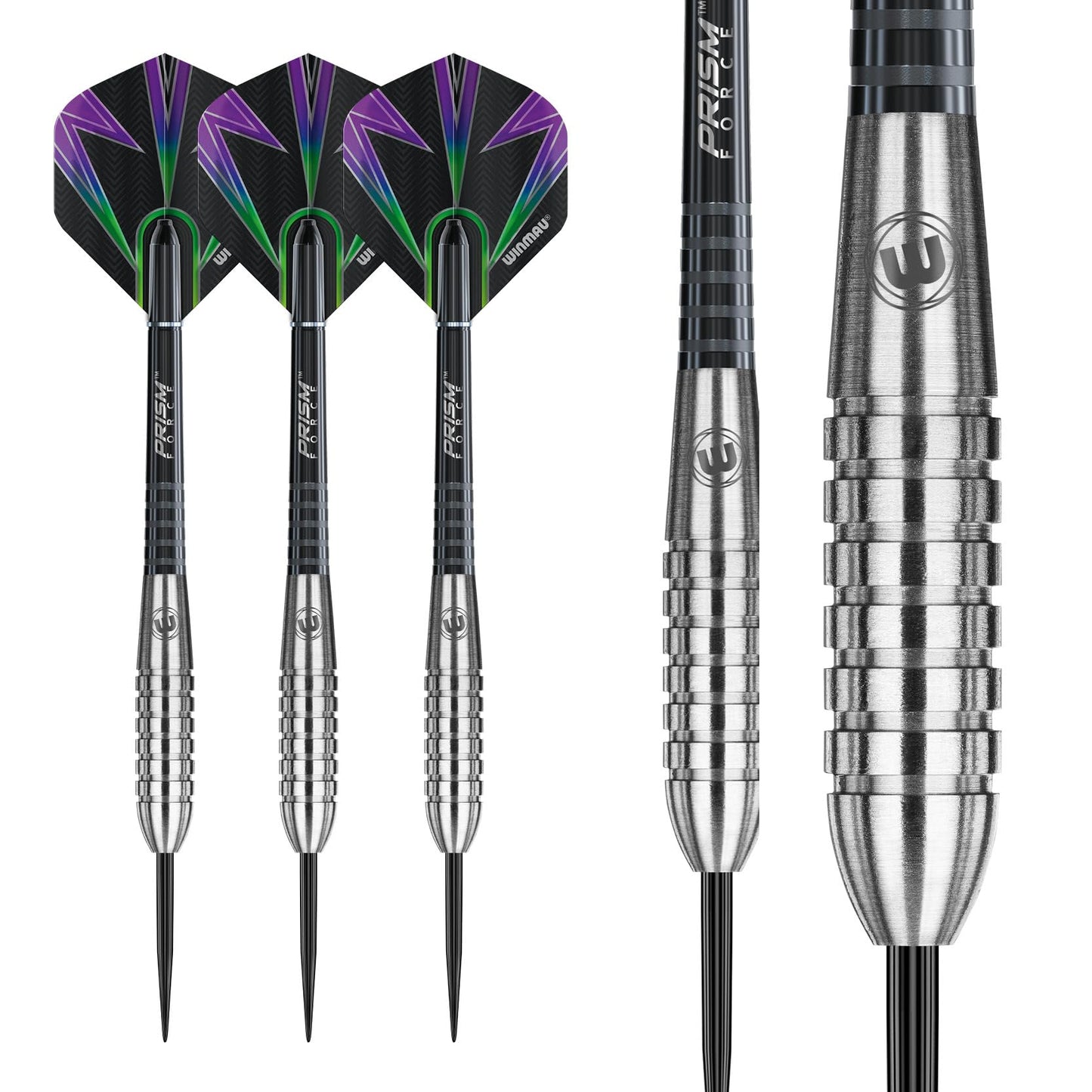 WINMAU Foxfire 25g Tungsten Darts with Prism Flights and Shafts (Stems)