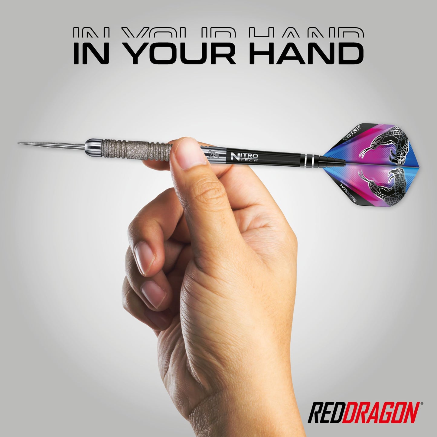 RED DRAGON Peter Wright Snakebite Euro 11 Element: 20g or 24g Tungsten Darts Set with Flights and Stems