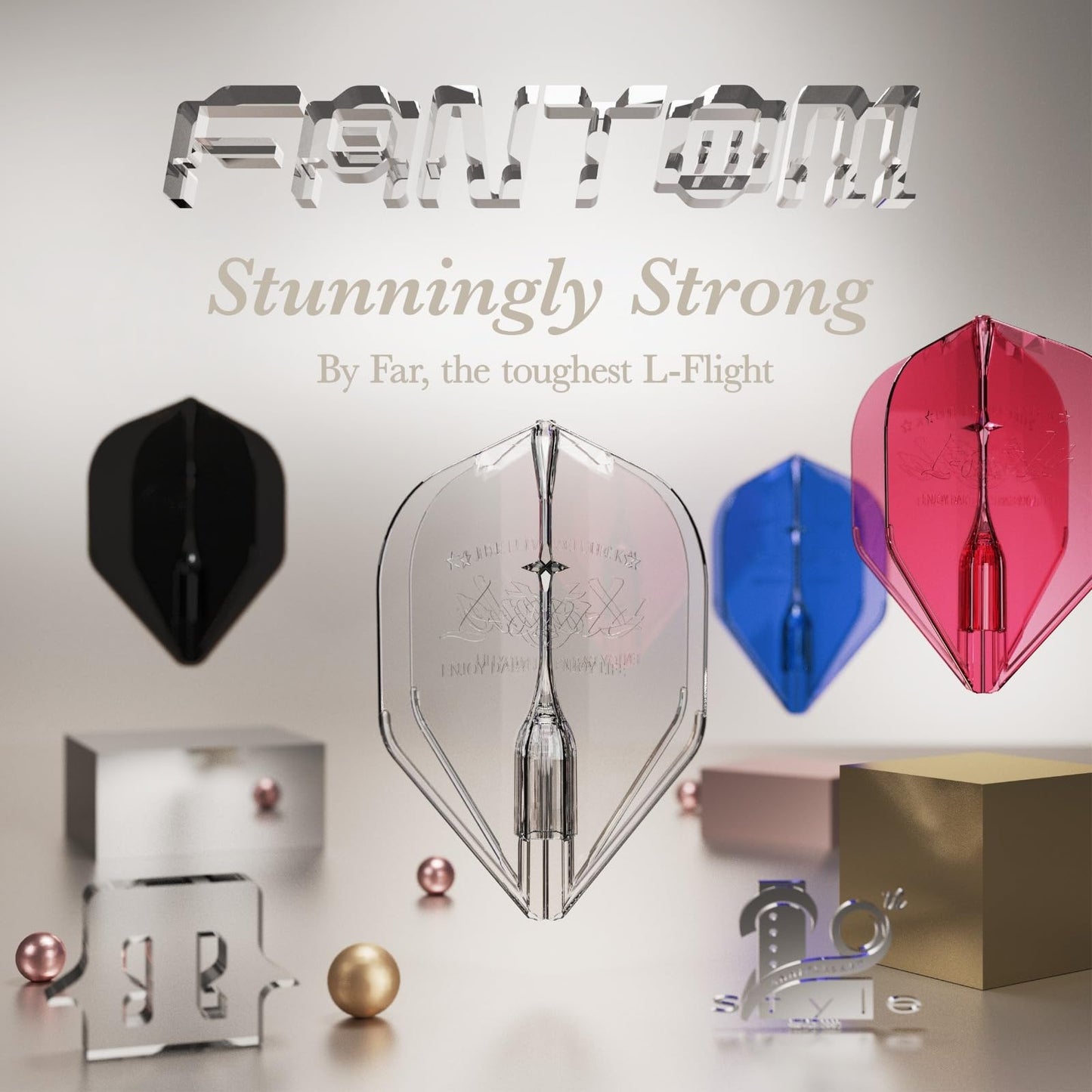L-style flights: L1 EZ Standard - Universal - with integrated Champagne Ring