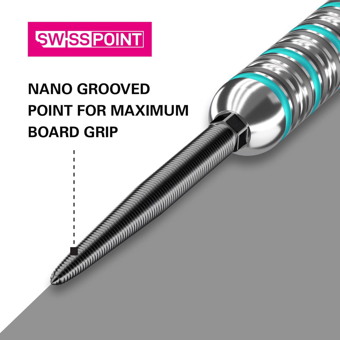 TARGET Darts Swiss Points, Nano Swiss Point Dart Tips (3 Pack Set of Tips) Change Dart Points, Professional Darts Accessories