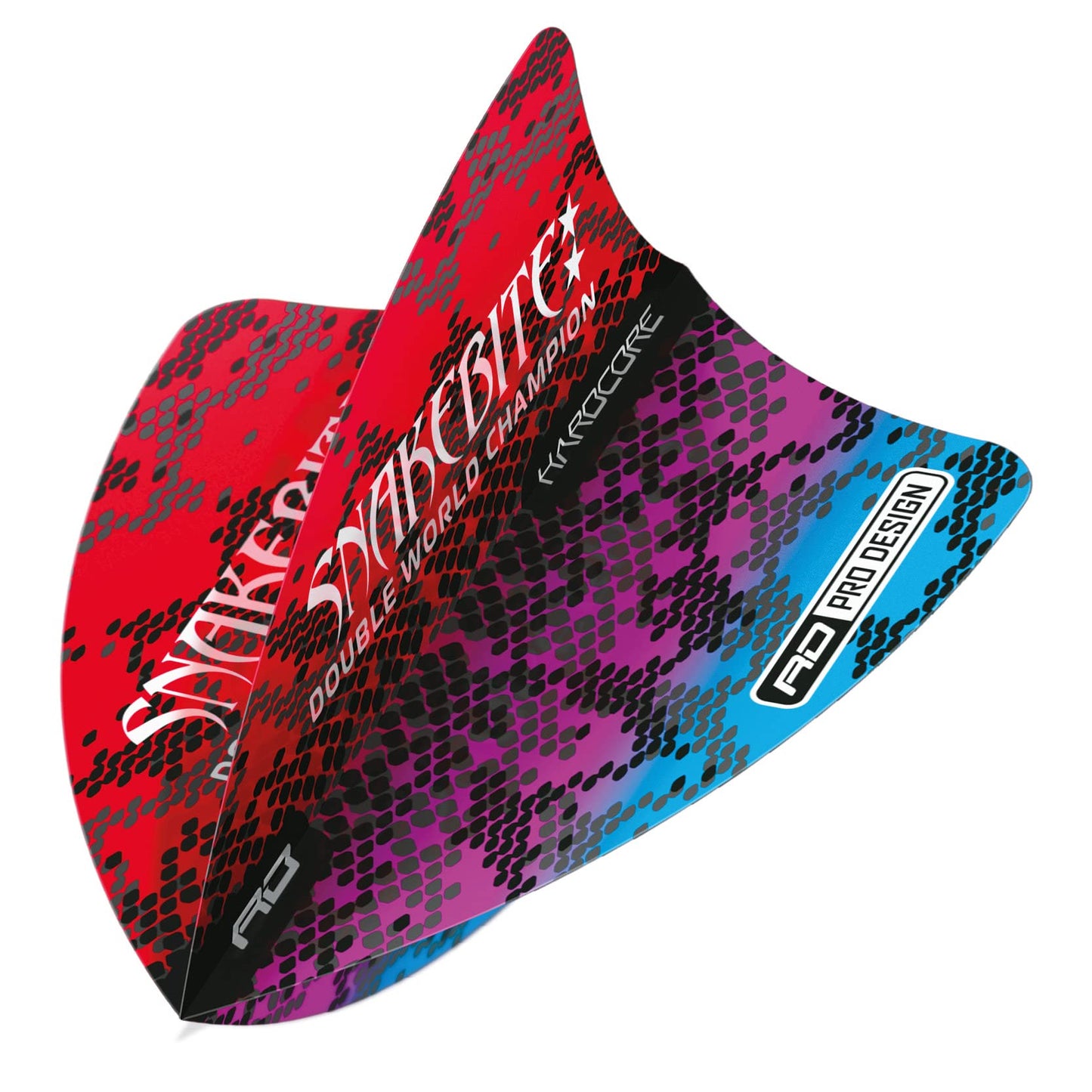 RED DRAGON Hardcore Freestyle Dart Flights- 3 Sets Per Pack (9 Dart Flights in total)