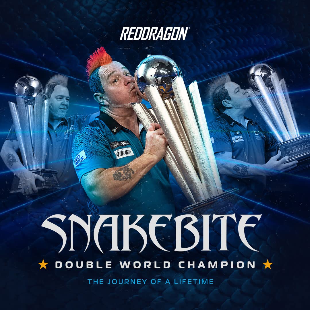RED DRAGON Peter Wright Snakebite DWC Special Edition with flights and stems (shafts)