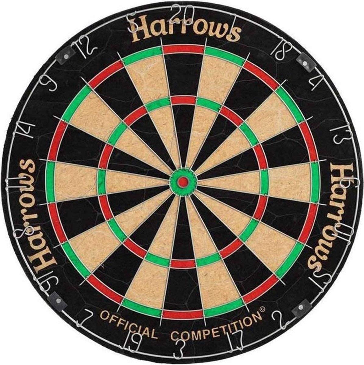 Harrows Dart Boards I Dartboard Official Size I Darts Board with Ultra Thin Knife Wire for Maximum Scoring I Compatible with Dart Board Stand, Dart Board Lighting, Dartboard Cabinet