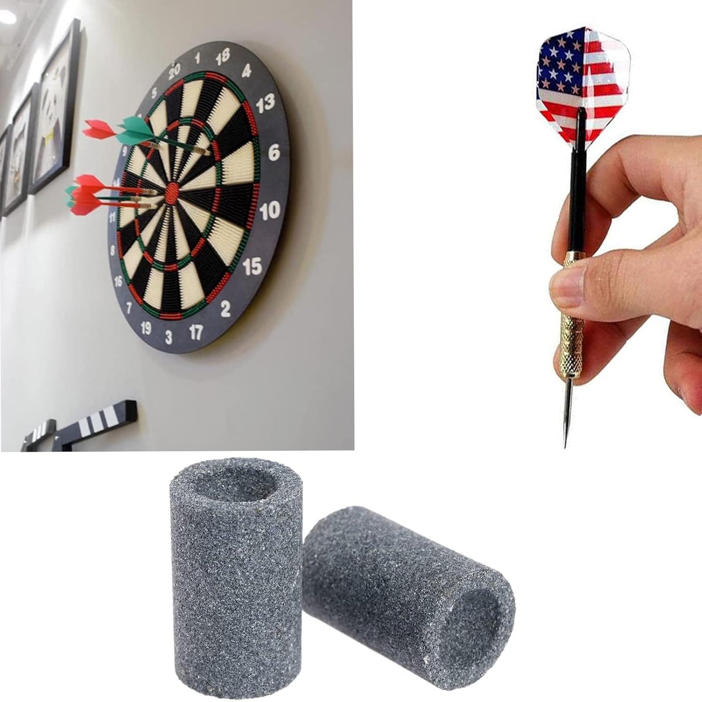 3 pcs Dart Sharpener,Dart Sharpening Sand Stones for Dart Tip Sharpening Tools Sand Sand Stone Darts Burrs Remover Tool Stones,darts sharpener,for Keep Your Darts