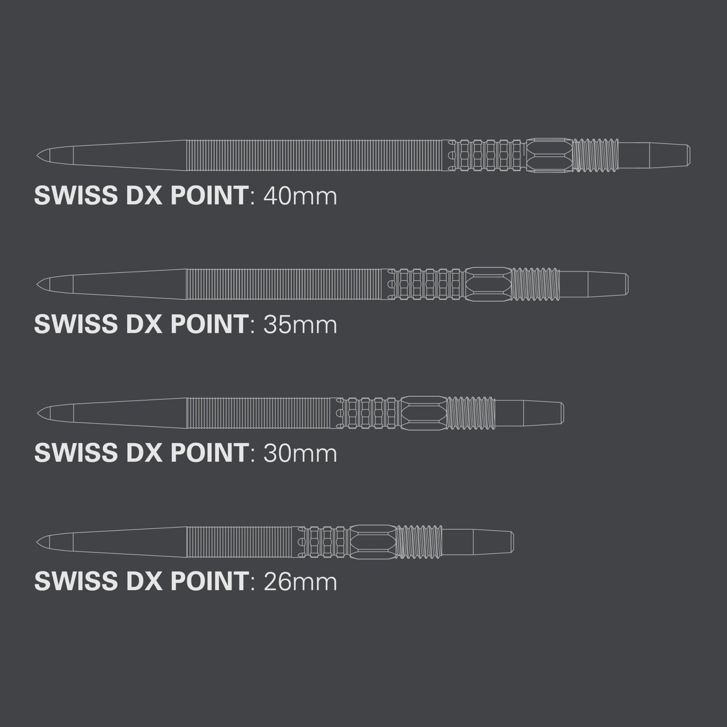 Target Darts Swiss Point DX Dart Points