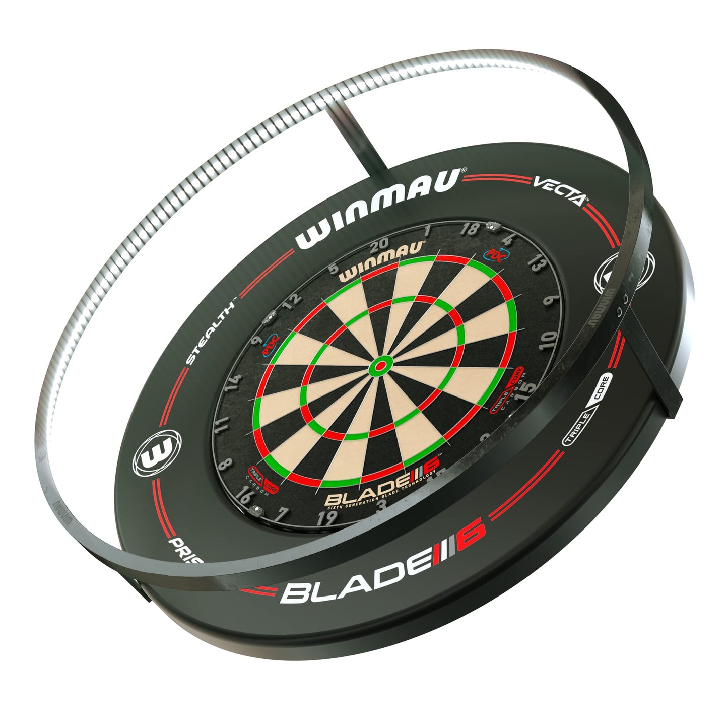WINMAU Plasma Dartboard Light Range - Original Black Plasma Light | Plasma Ice White Light | Professional Darts Accessories | Available individually or as part of a bundle set