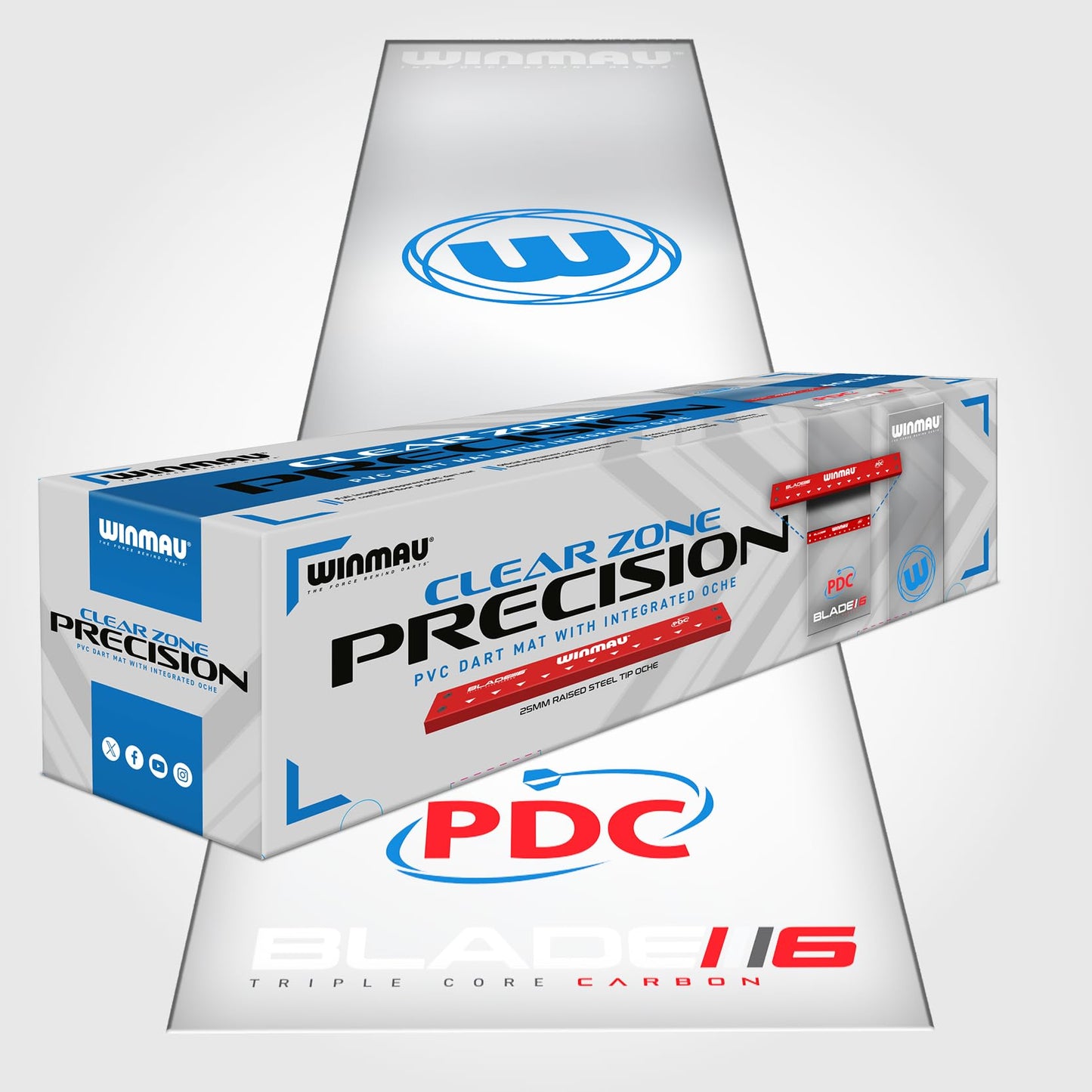 Winmau Darts Mats - with oche lines and protection for your floor