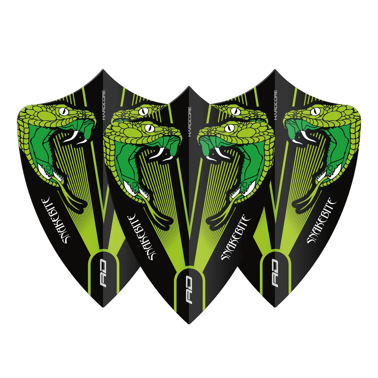 RED DRAGON Hardcore Freestyle Dart Flights- 3 Sets Per Pack (9 Dart Flights in total)
