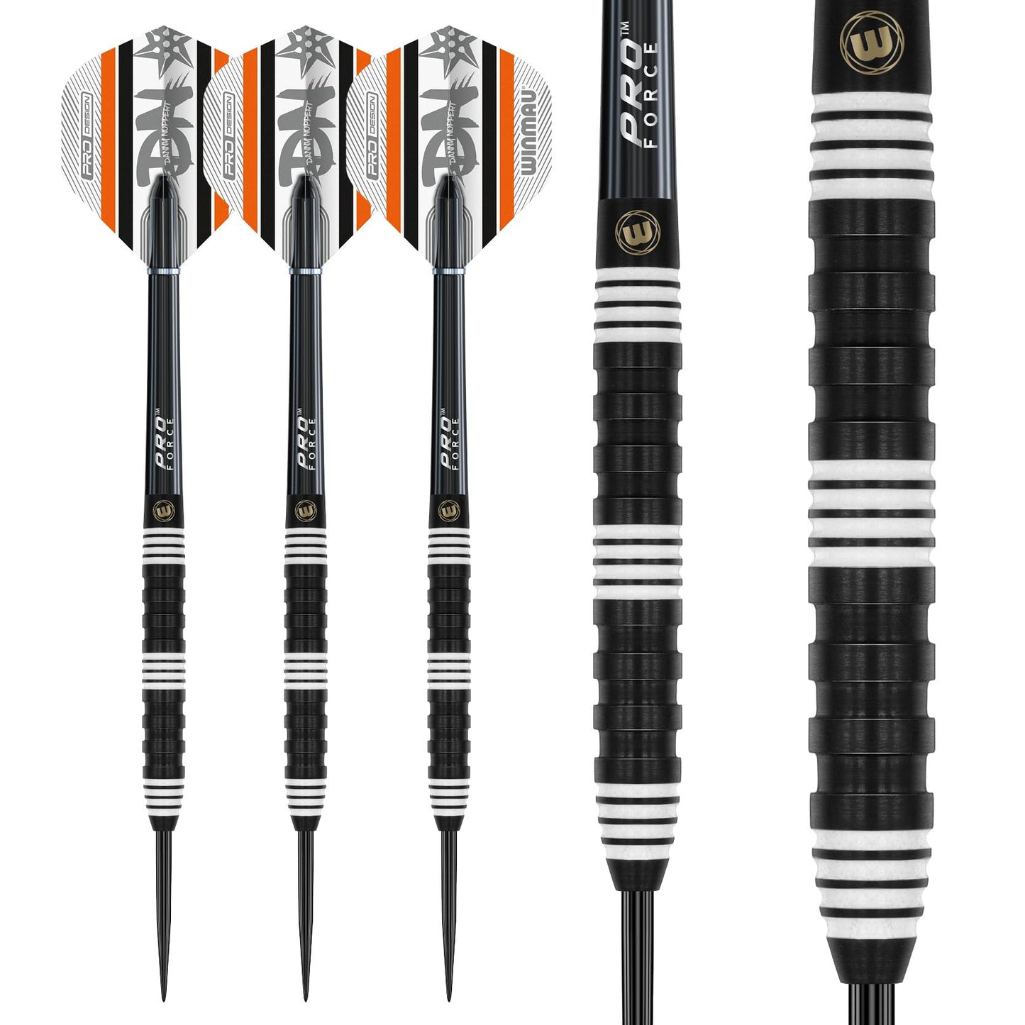 WINMAU Darts - 85% Pro Series Professional Dart Set with Dart Flights and Dart Shafts (Stems)
