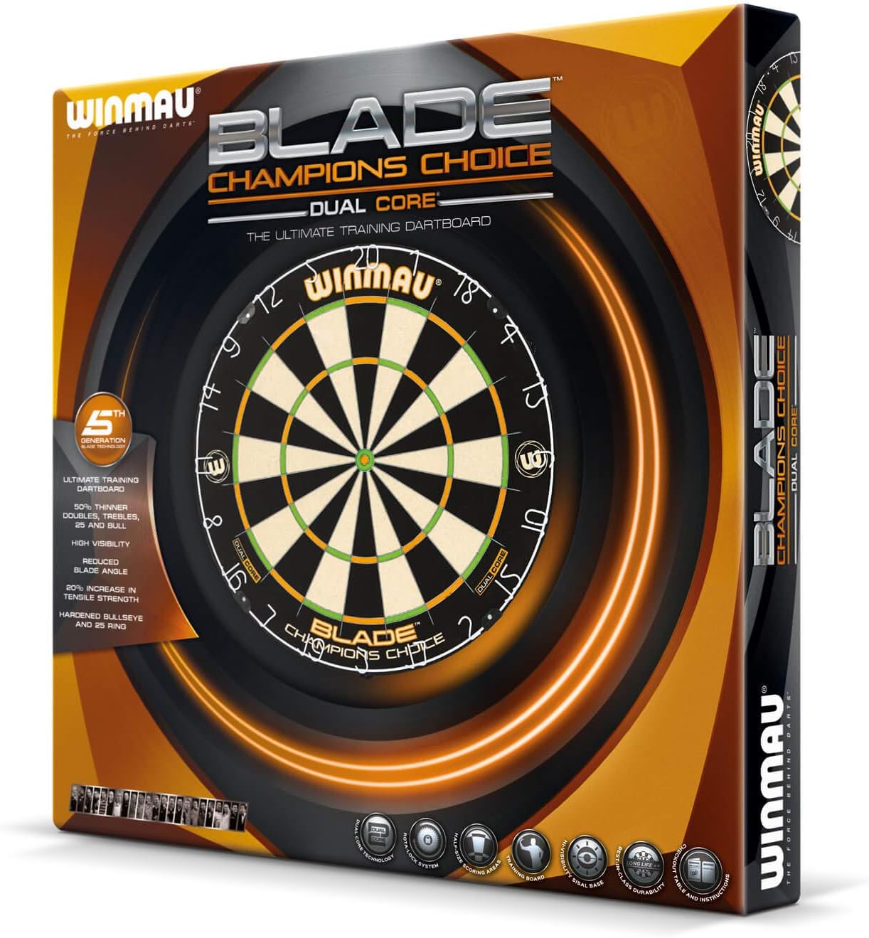 WINMAU Champions Choice Blade Technology Dual Core Ultimate Training Dartboard
