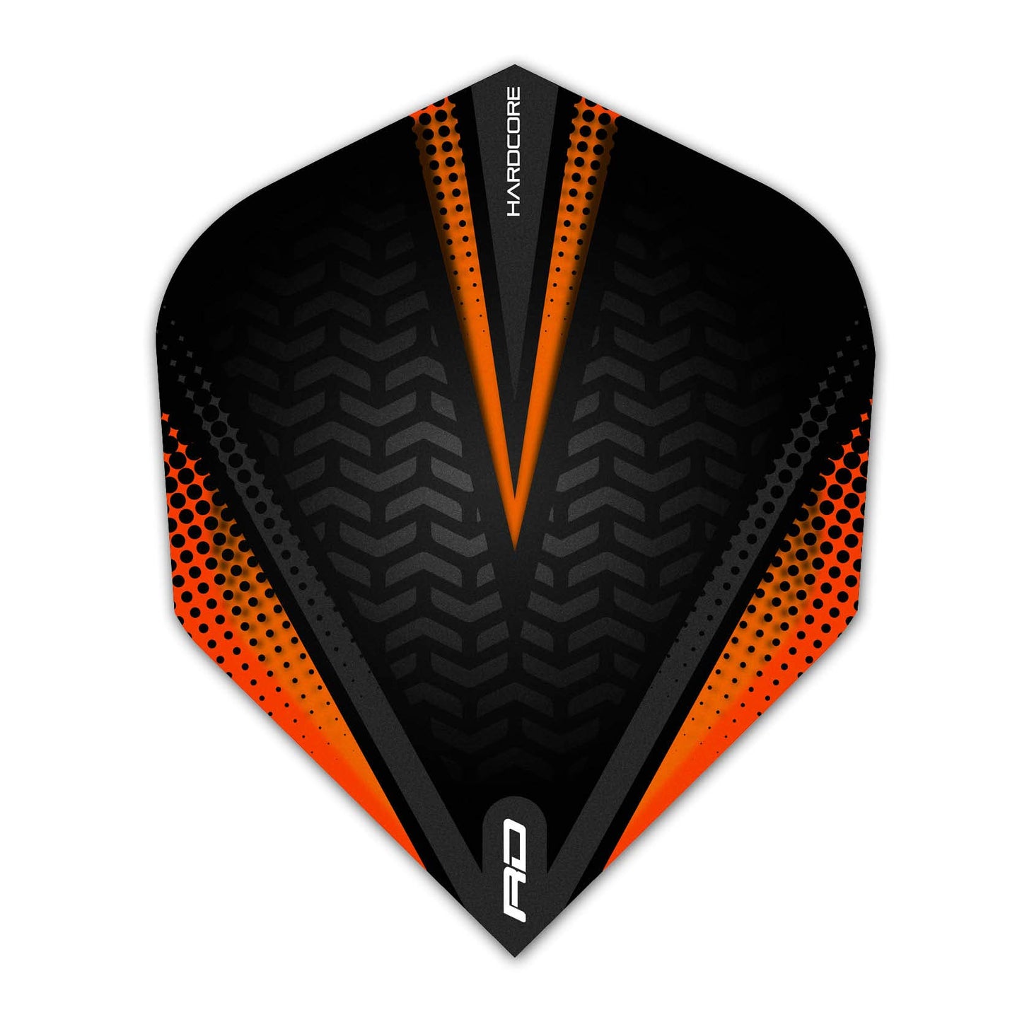RED DRAGON Hardcore Radical Extra Thick Standard Dart Flights - 4 sets Per Pack (12 Dart Flights in total)