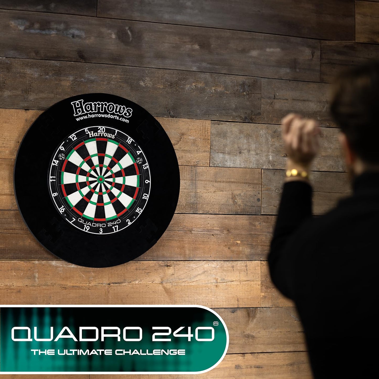 Harrows Dart Boards I Dartboard Official Size I Darts Board with Ultra Thin Knife Wire for Maximum Scoring I Compatible with Dart Board Stand, Dart Board Lighting, Dartboard Cabinet