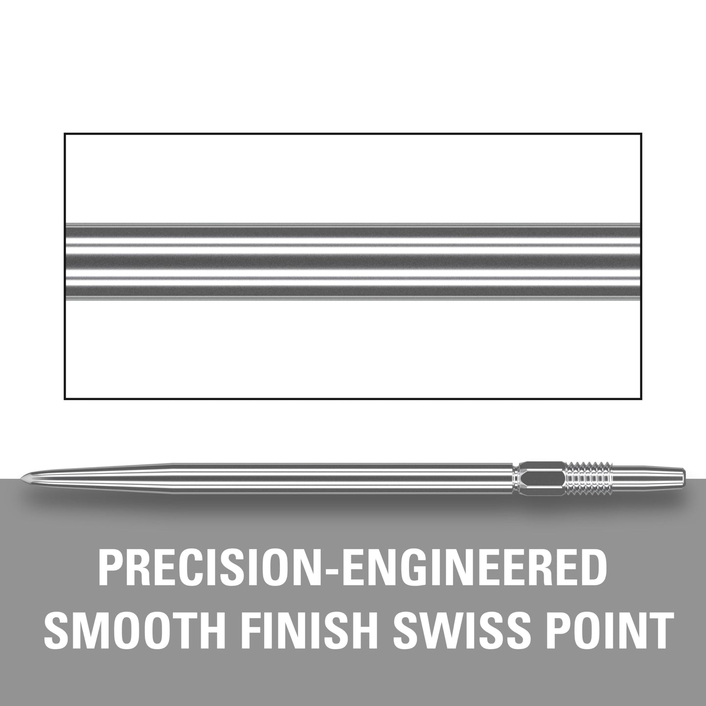 TARGET Darts Swiss Points, Smooth Swiss Point Dart Tips (3 Pack Set of Tips) Change Dart Points, Professional Darts Accessories