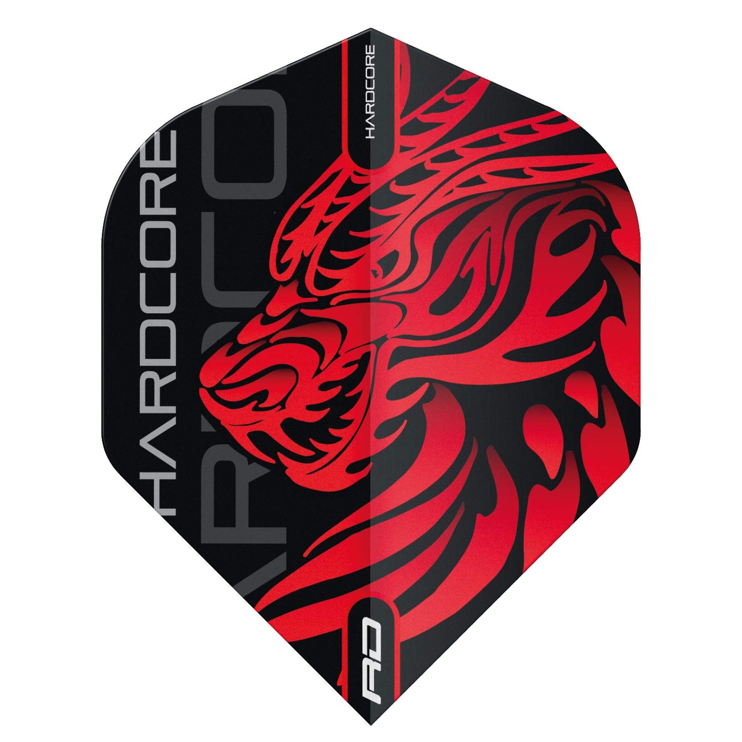 RED DRAGON Hardcore Players Dart Flights - 3 sets Per Pack (9 Dart Flights in total)
