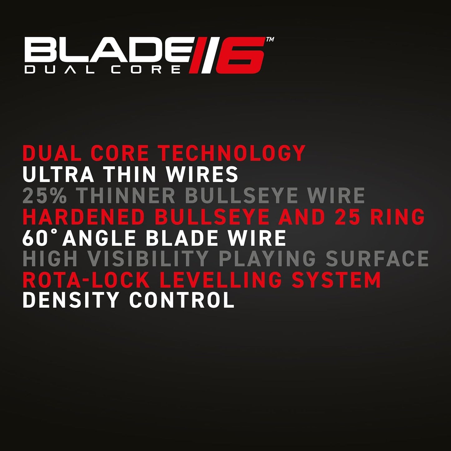 WINMAU Darts Blade 6 Dual Core Professional Dartboard with Official tournament specifications | Endorsed by the PDC