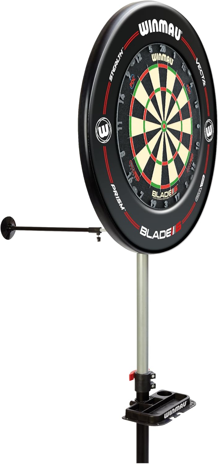 WINMAU Xtreme Dartboard Stand 2.0 – Free Standing Portable Dart Board Stand