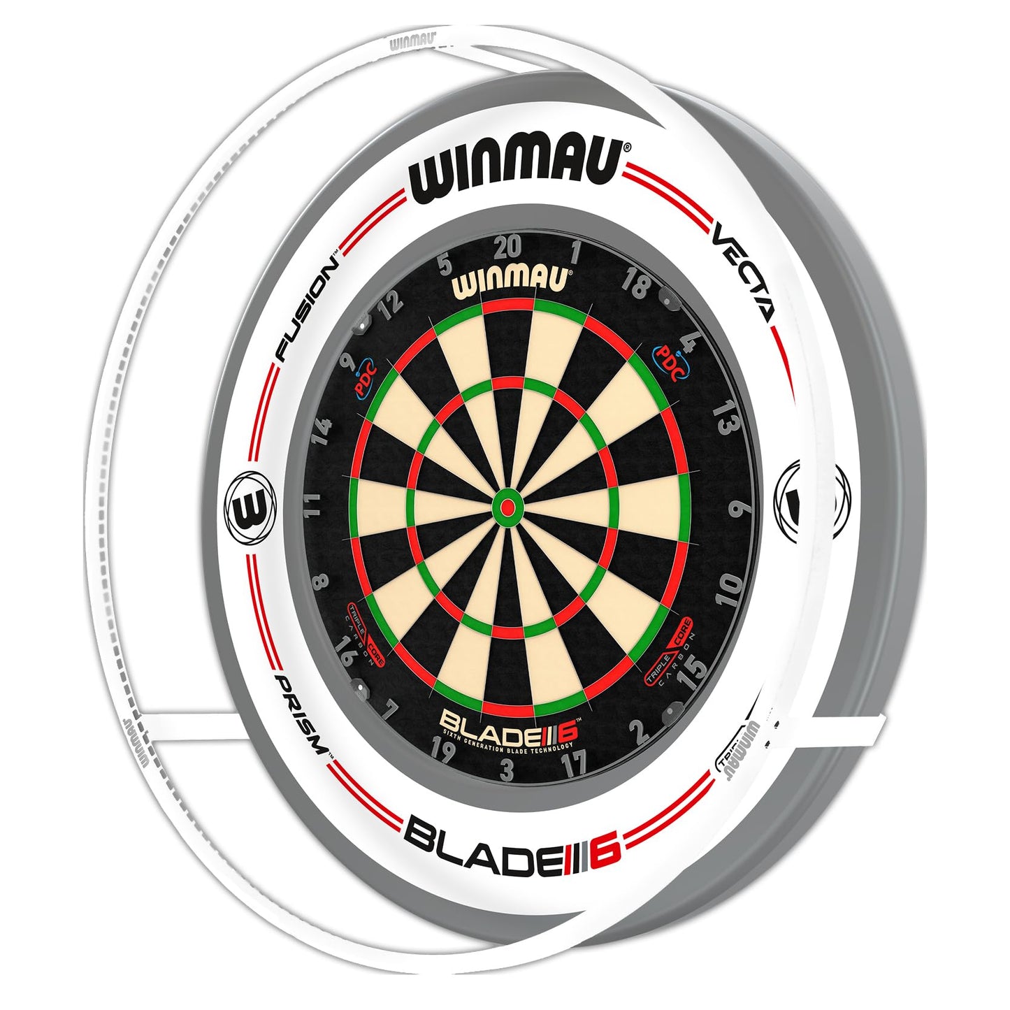 WINMAU Plasma Dartboard Light Range - Original Black Plasma Light | Plasma Ice White Light | Professional Darts Accessories | Available individually or as part of a bundle set