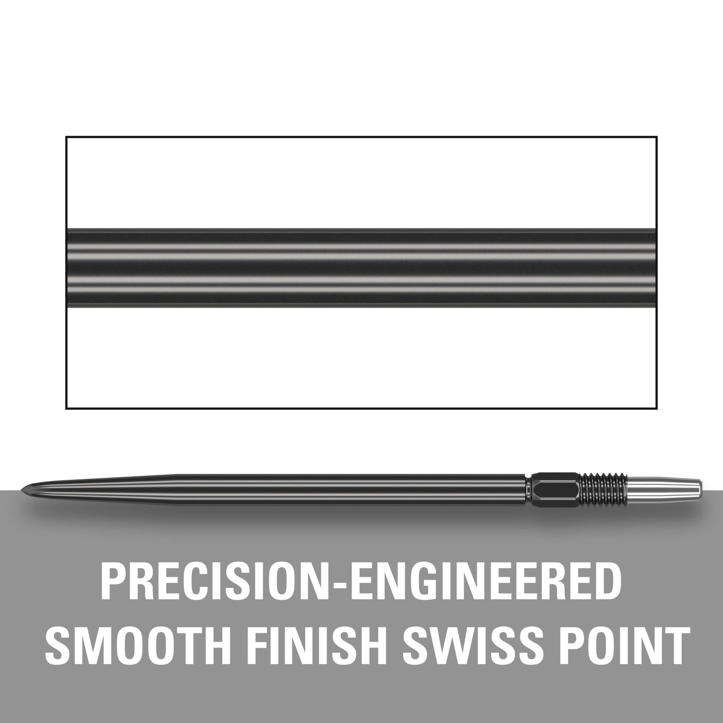 TARGET Darts Swiss Points, Smooth Swiss Point Dart Tips (3 Pack Set of Tips) Change Dart Points, Professional Darts Accessories