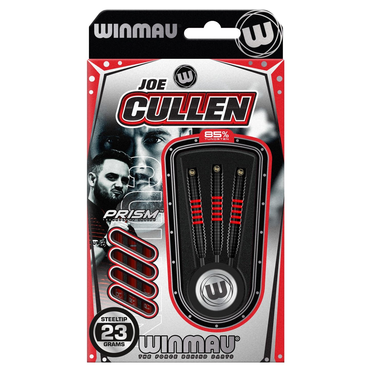 WINMAU Darts - 85% Pro Series Professional Dart Set with Dart Flights and Dart Shafts (Stems)