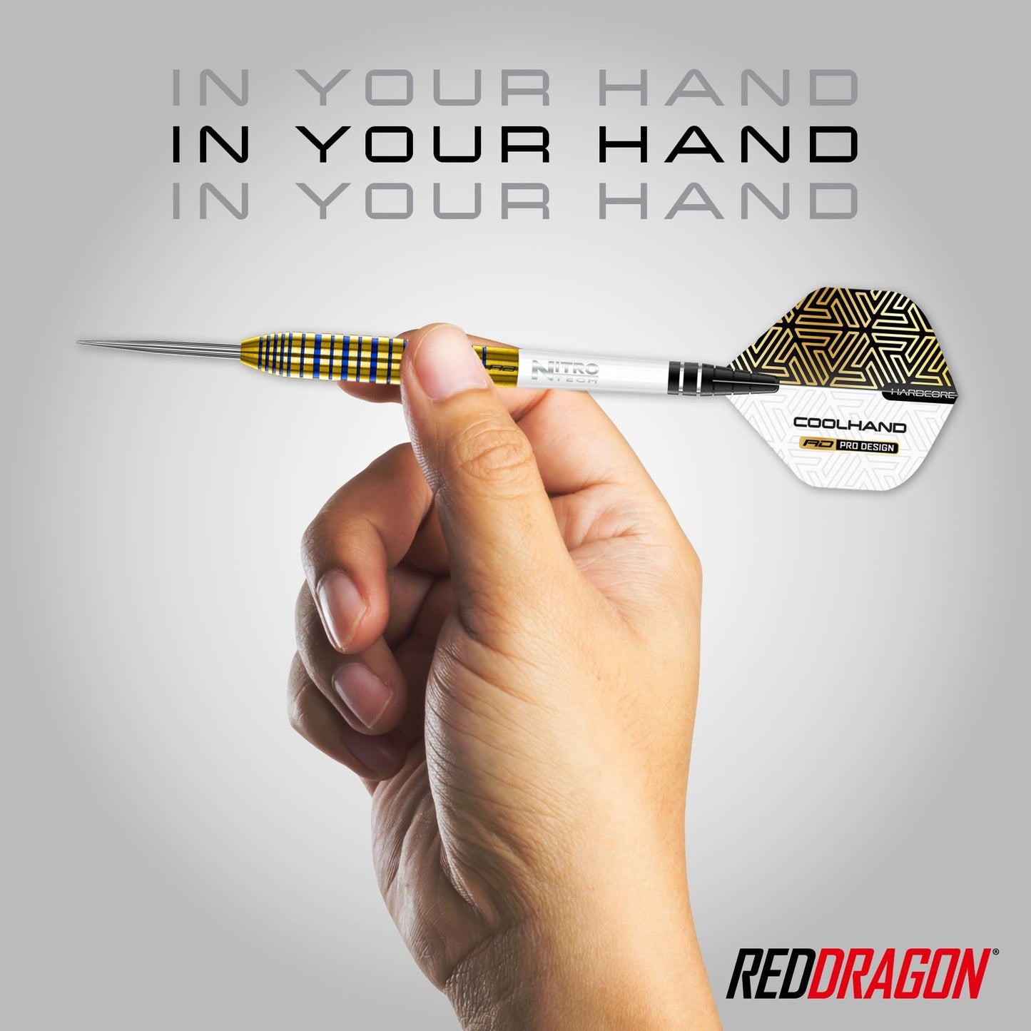 RED DRAGON Luke Humphries TX Series Premium Tungsten Darts Set with Flights and Stems