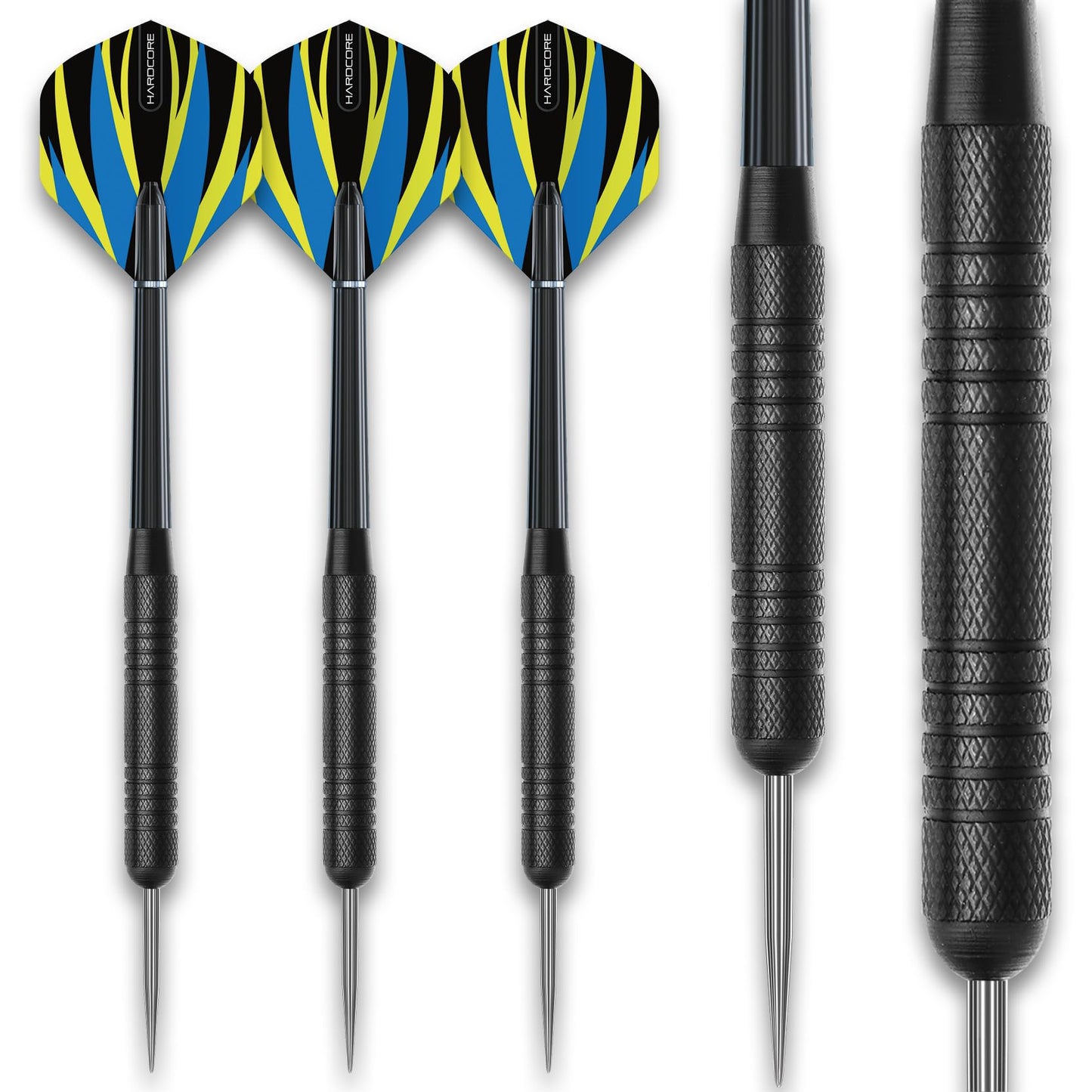 Red Dragon Professional Dartboard Sets - Tournament Standard quality and Durable Surround with 2x Sets Steel Tip Darts