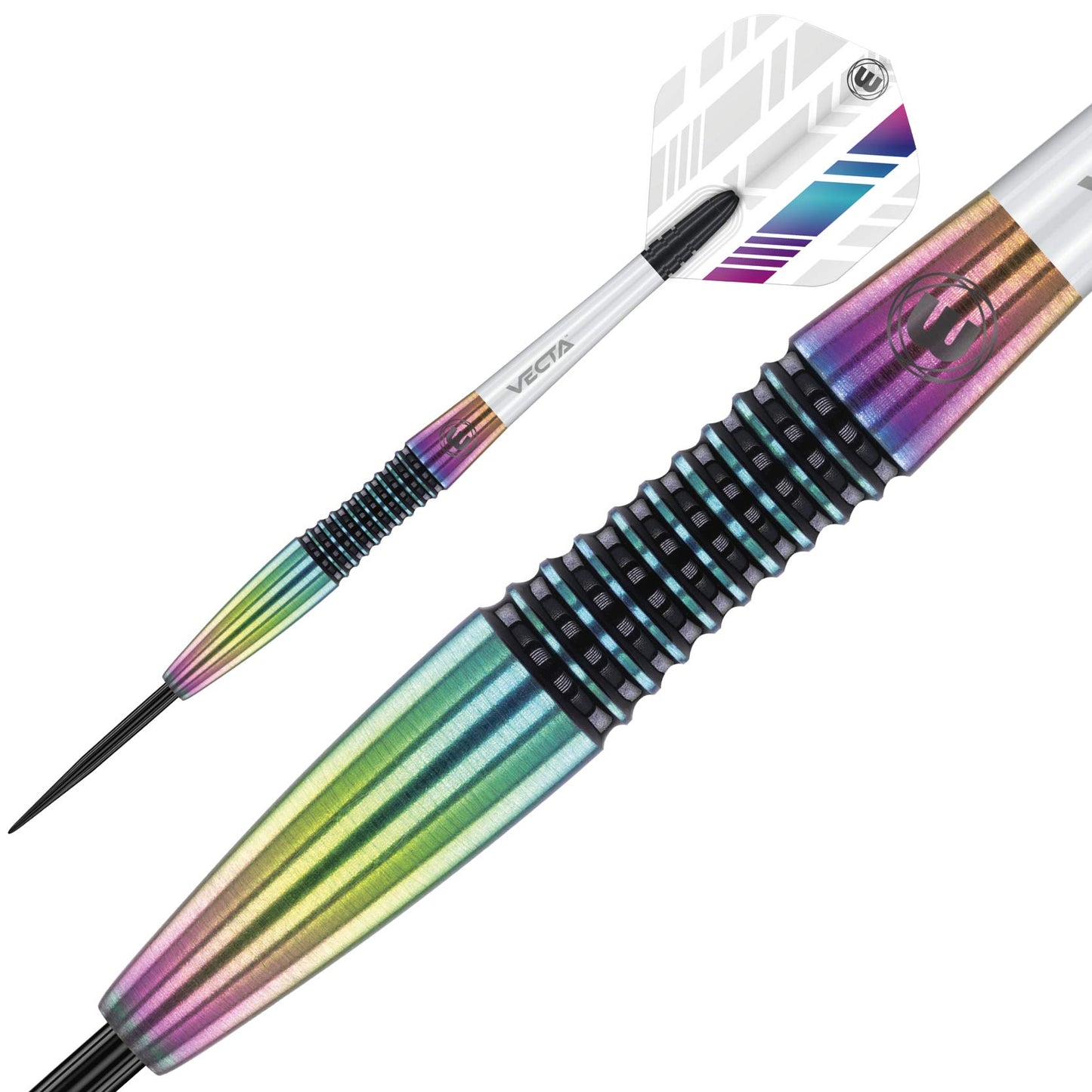 WINMAU Elektra 90% Tungsten Darts with Prism Flights and Vecta Shafts (Stems) 22g-24g-26g weights available - Urban Grip - Match Weighed - Streamline Torpedo Profile