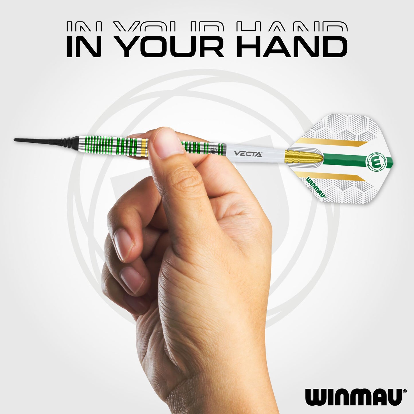 WINMAU Darts Xenon Series 90% Professional Tungsten Darts Set with Dart Flights and Dart Shafts (Stems) - Available weights 18g Soft Tip 23g, 24g and 25g Steel Tip