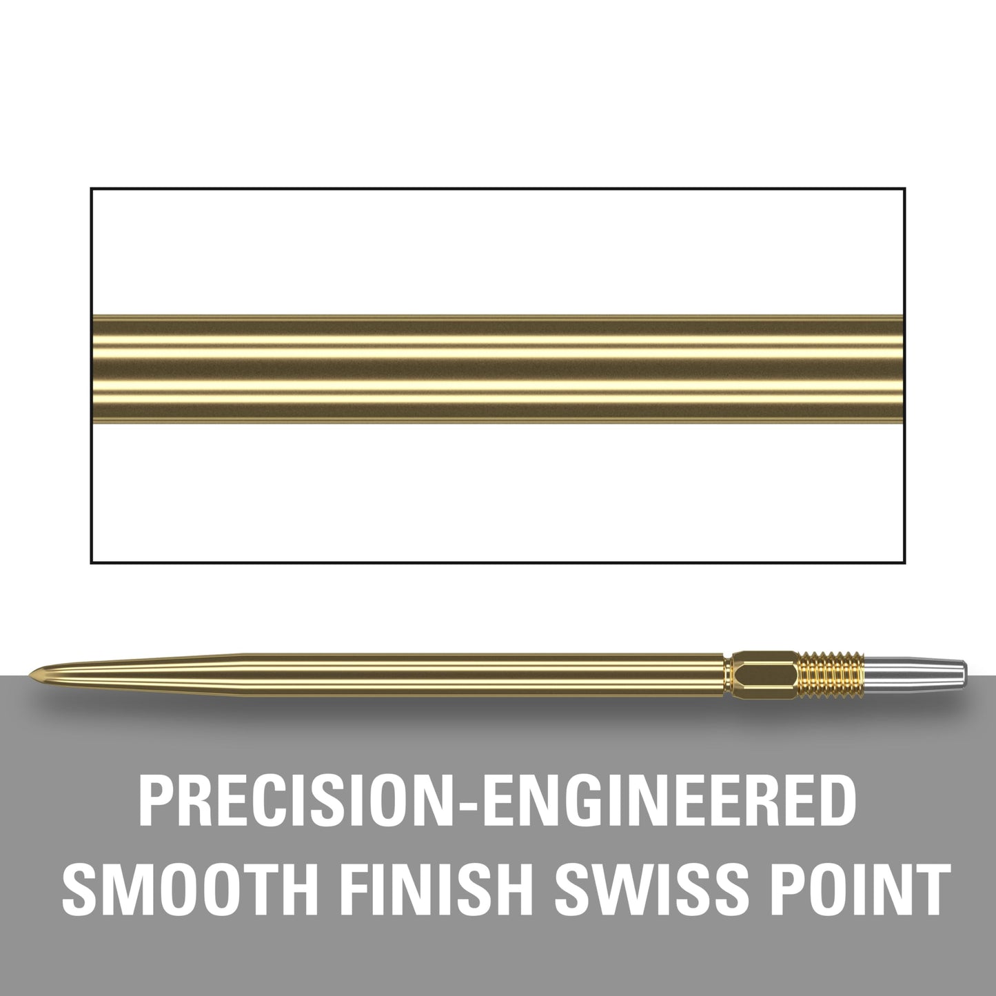 TARGET Darts Swiss Points, Smooth Swiss Point Dart Tips (3 Pack Set of Tips) Change Dart Points, Professional Darts Accessories