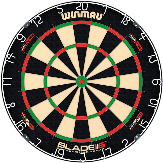 WINMAU Darts Blade 6 Dual Core Professional Dartboard with Official tournament specifications | Endorsed by the PDC