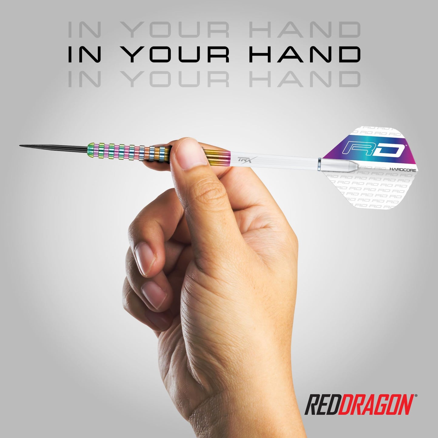RED DRAGON Javelin Spectron - Premium Tungsten Steeltip Darts Set with Dart Flights and Dart Shafts (Stems) - Available in 20g, 22g, 24g, 26g