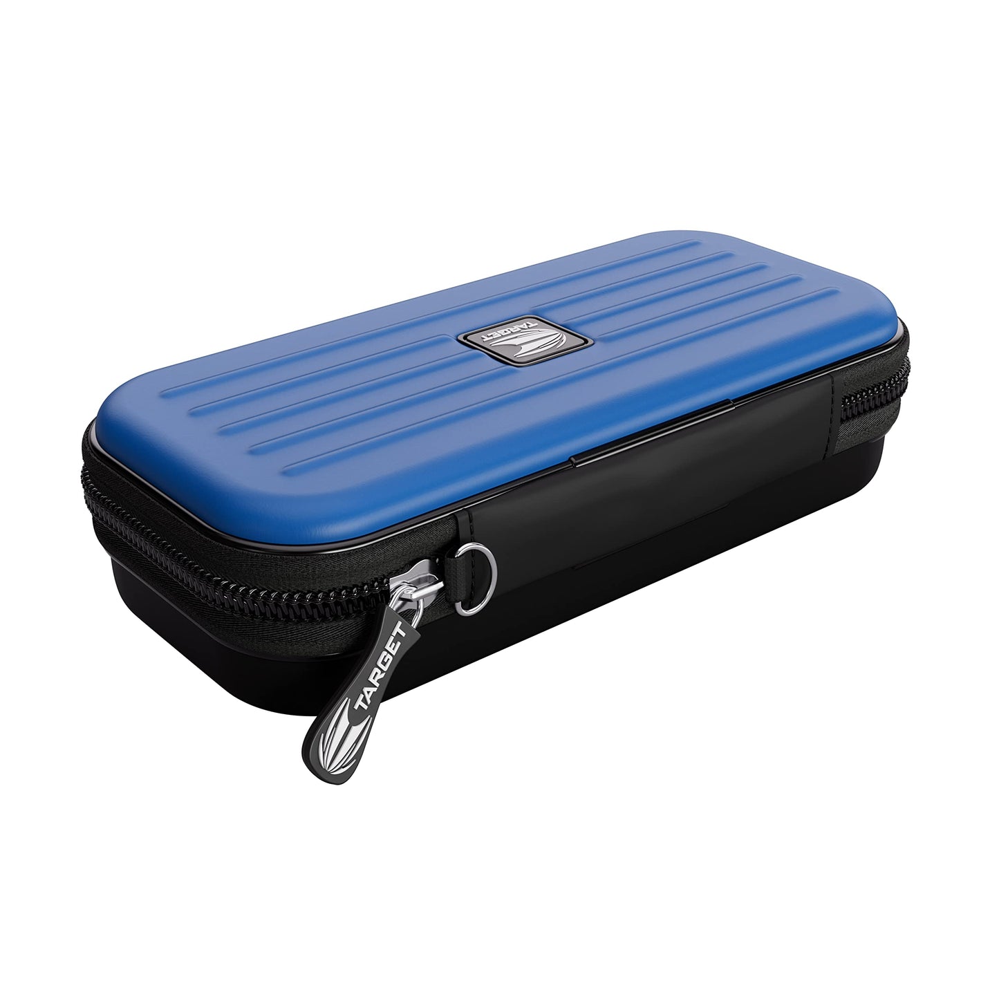 TARGET Darts Takoma Dart Case Wallet, Regular Size, Blue | Store 3 Fully Assembled Darts & Accessories | Dart Holder with Zip Lock Pouches, Store Flights, Shafts & Swiss Points